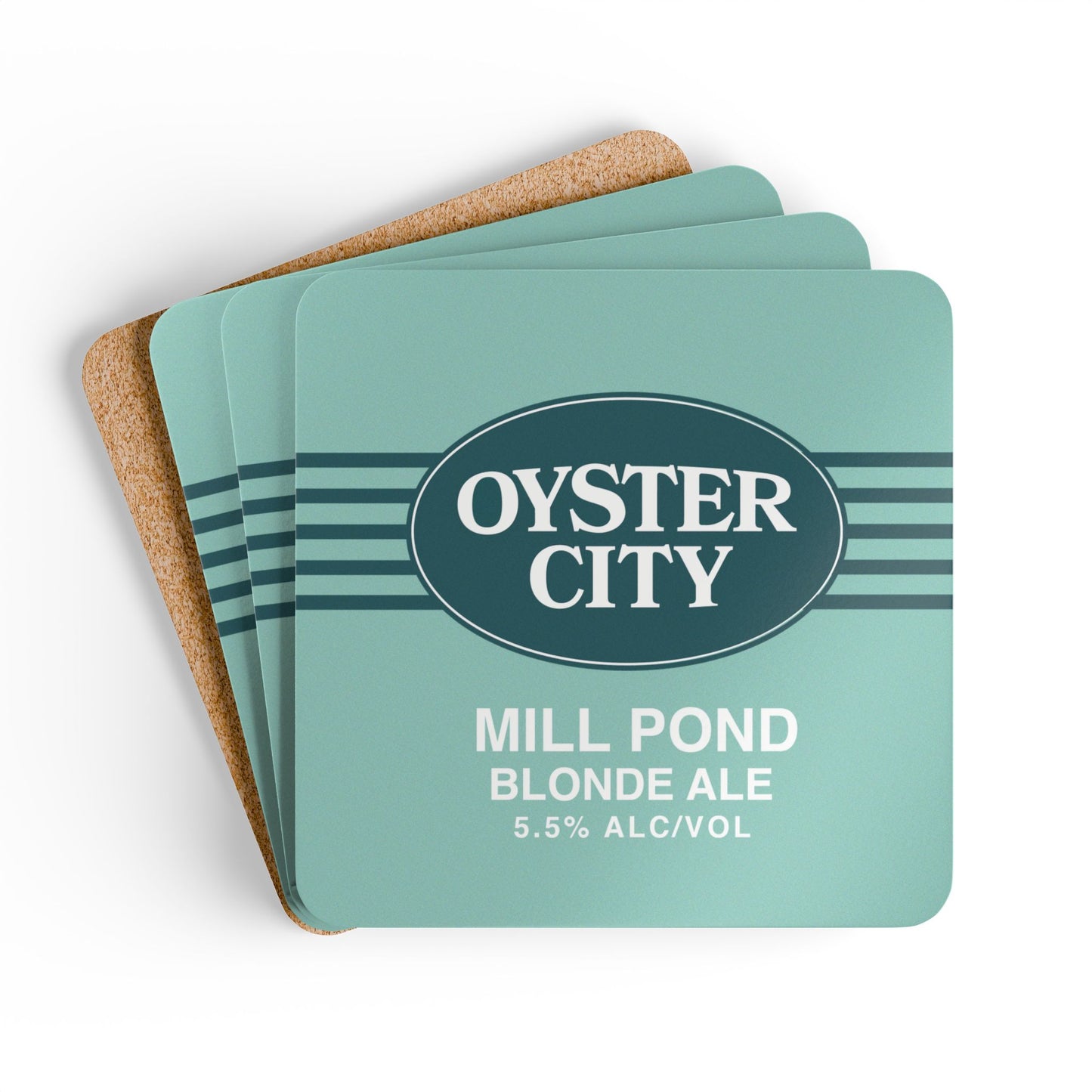 Mill Pond Corkwood Coaster Set