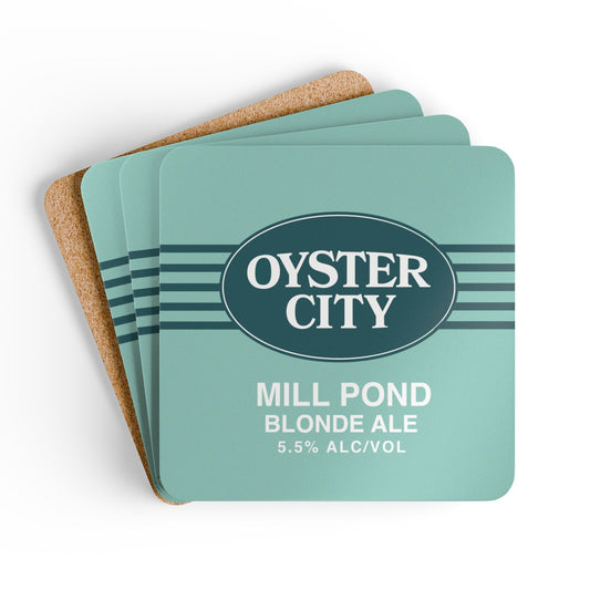 Mill Pond Corkwood Coaster Set