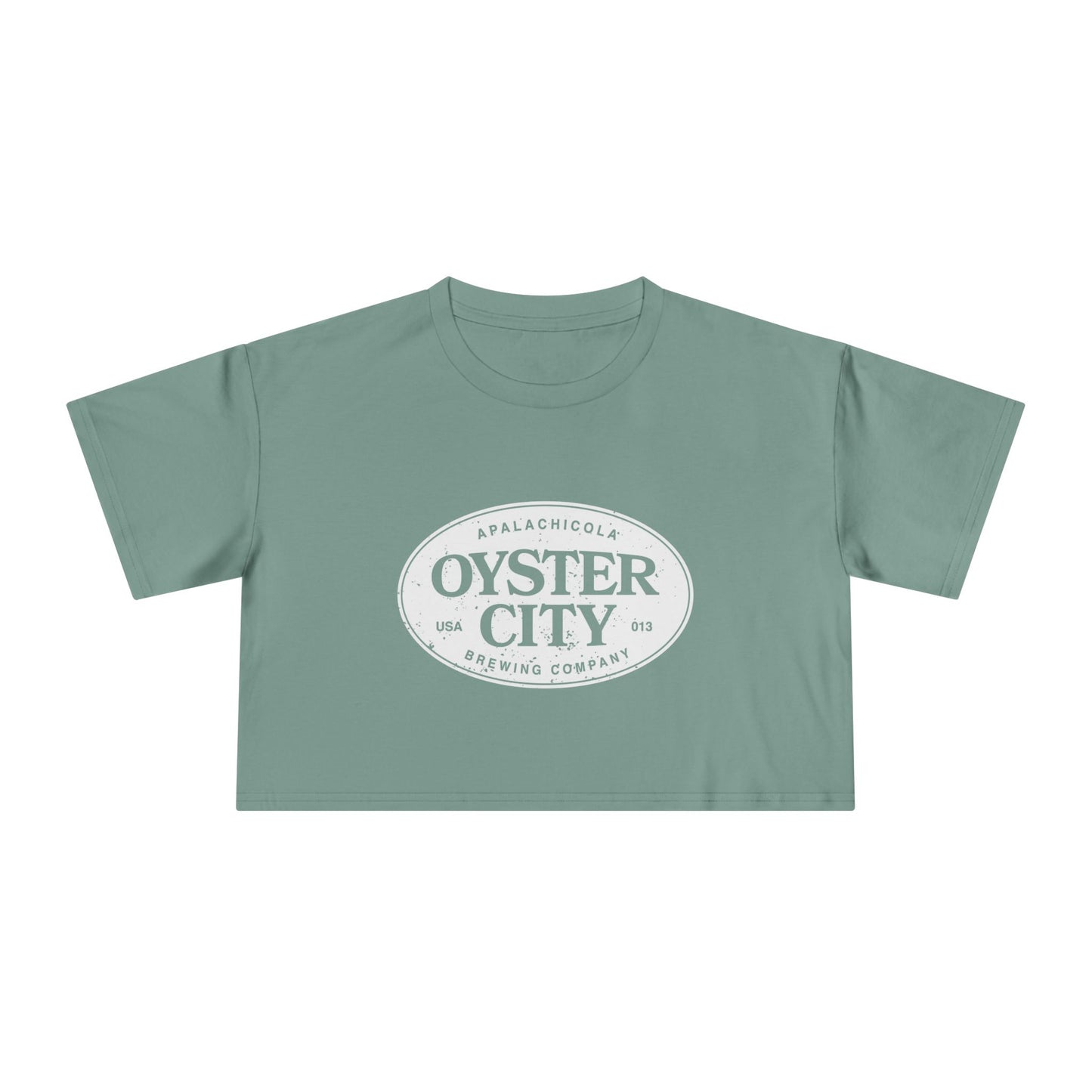 Distressed Apalach Logo Crop Tee