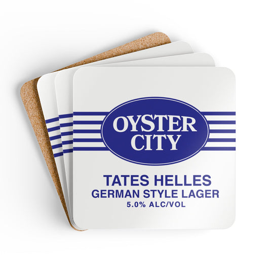 Tates Helles Corkwood Coaster Set