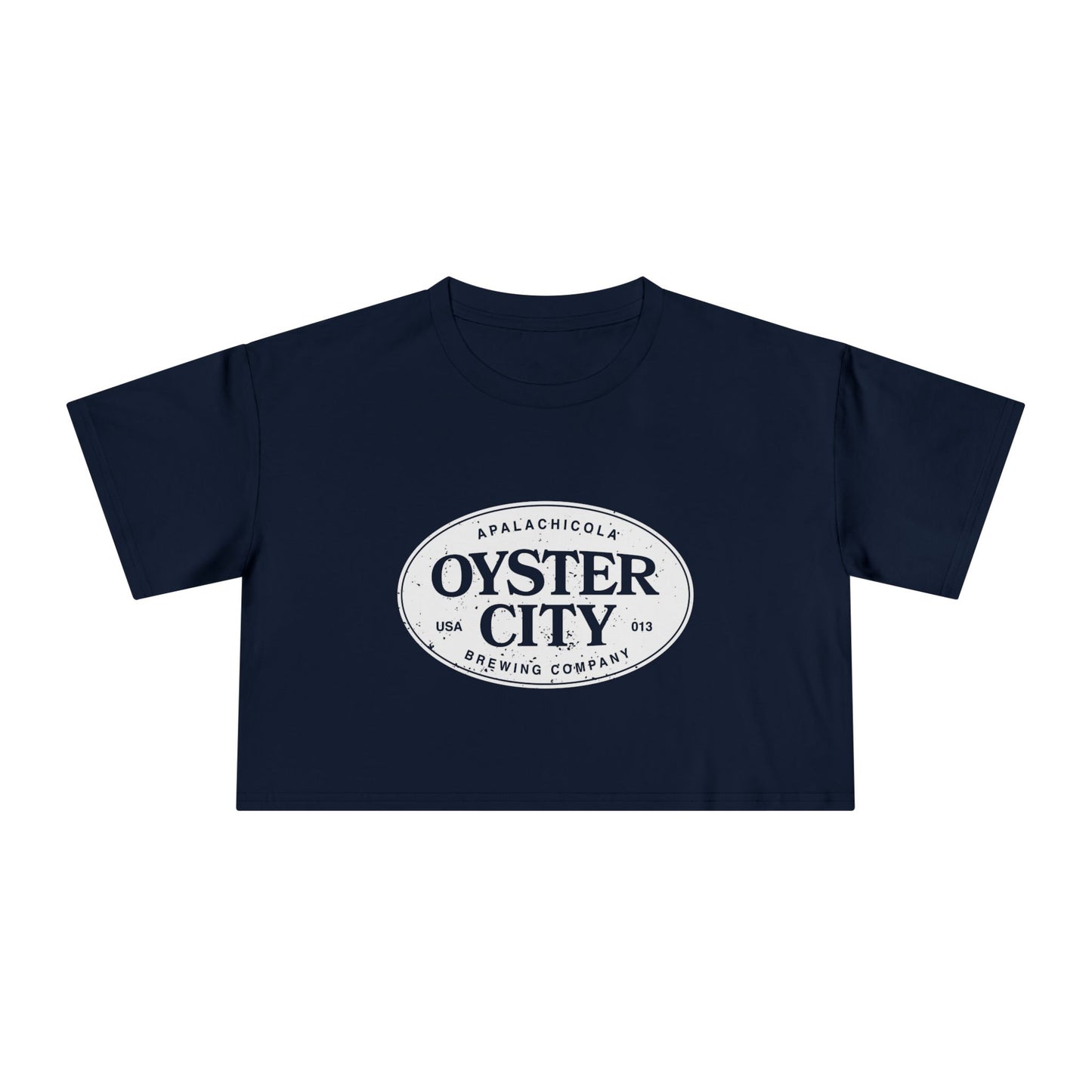 Distressed Apalach Logo Crop Tee